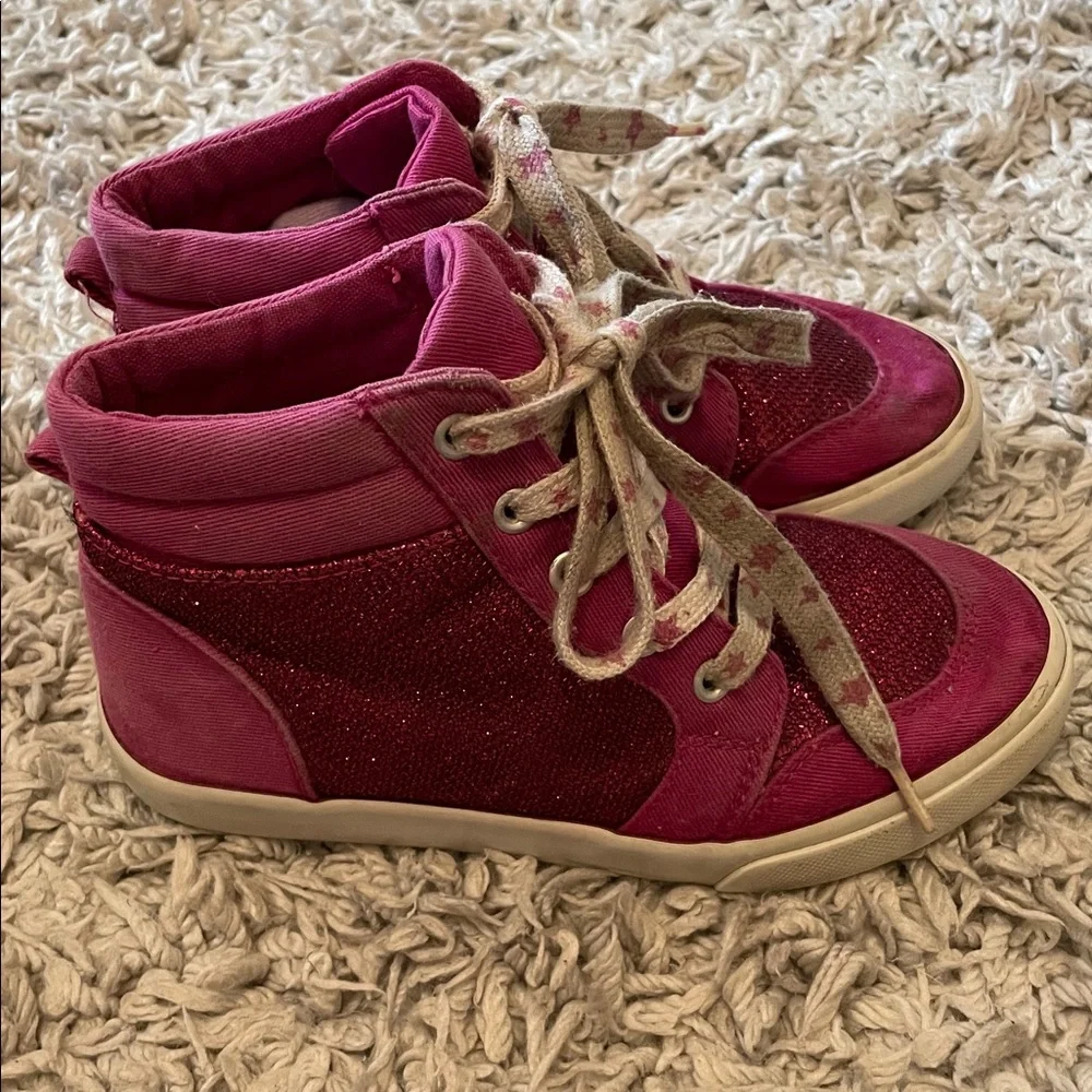 2016 Gymboree “Back to Blooms” Sparkle Sneakers, Size 13
